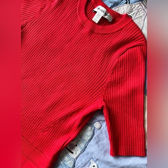 Forever New Womens Red Ruffle Cleo Mini Knit Christmas Holiday Party Dress 2 - Picture 5 of 14